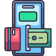 external Mobile-Payment-banking-goofy-color-kerismaker icon