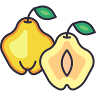 external Quince-fruit-goofy-color-kerismaker icon