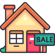 external Sale-real-estate-goofy-color-kerismaker icon