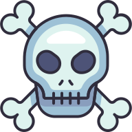 external Skull-halloween-goofy-color-kerismaker icon