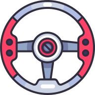 external Stearing-car-auto-parts-goofy-color-kerismaker icon