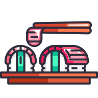external Sushi-international-food-goofy-color-kerismaker icon