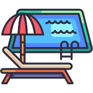 external Swimming-Pool-hotel-service-goofy-color-kerismaker icon
