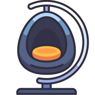 external Swing-Chair-furniture-goofy-color-kerismaker icon