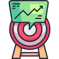 external Target-business-goofy-color-kerismaker icon