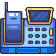 external Telephone-home-appliance-goofy-color-kerismaker icon