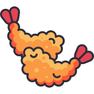 external Tempura-shrimp-international-food-goofy-color-kerismaker icon
