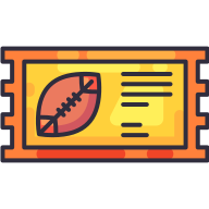 external Ticket-american-football-goofy-color-kerismaker icon