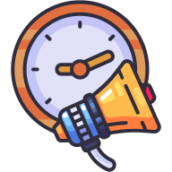 external Time-marketing-goofy-color-kerismaker icon