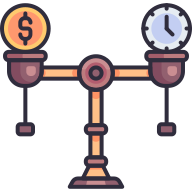 external Time-money-Balance-business-goofy-color-kerismaker icon