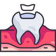 external Tooth-Filling-dentistry-goofy-color-kerismaker icon