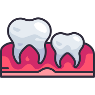 external Tooth-Milk-dentistry-goofy-color-kerismaker icon