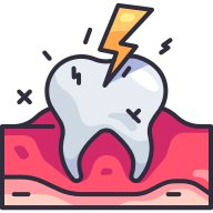 external Toothache-dentistry-goofy-color-kerismaker icon