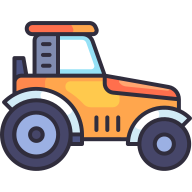 external Tractor-transportation-obivous-color-kerismaker icon