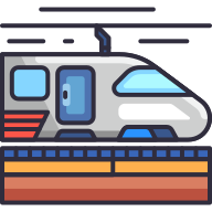 external Train-(shinkansen)-travel-tourism-goofy-color-kerismaker icon