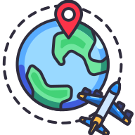 external Traveling-around-the-world-(eart-and-airplane)-travel-tourism-goofy-color-kerismaker icon