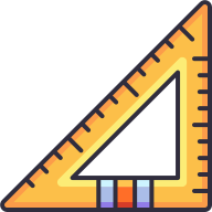 external Triangle-ruler-construction-obivous-color-kerismaker icon