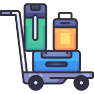 external Trolley-airport-goofy-color-kerismaker icon