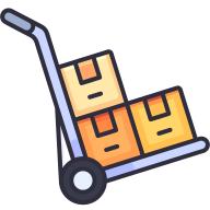 external Trolley-logistic-goofy-color-kerismaker icon