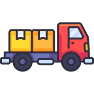 external Truck-delivery-goofy-color-kerismaker icon