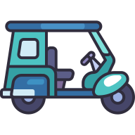 external Tuktuk-transportation-obivous-color-kerismaker icon