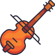 external Violin-musical-instrument-goofy-color-kerismaker icon