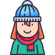 external Winter-Girl-winter-goofy-color-kerismaker icon