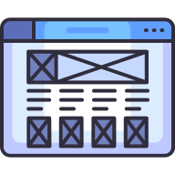 external Wireframe-web-development-goofy-color-kerismaker icon