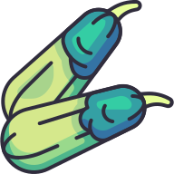 external Zucchini-vegetable-goofy-color-kerismaker icon