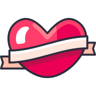 external ribbon-love-goofy-color-kerismaker icon