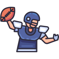 external throw-Pose-american-football-goofy-color-kerismaker icon