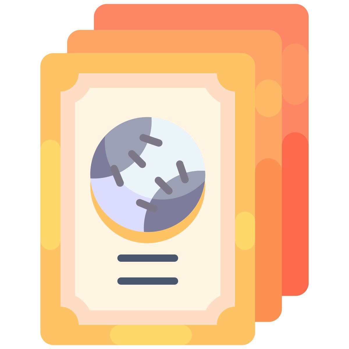 collection cards icon