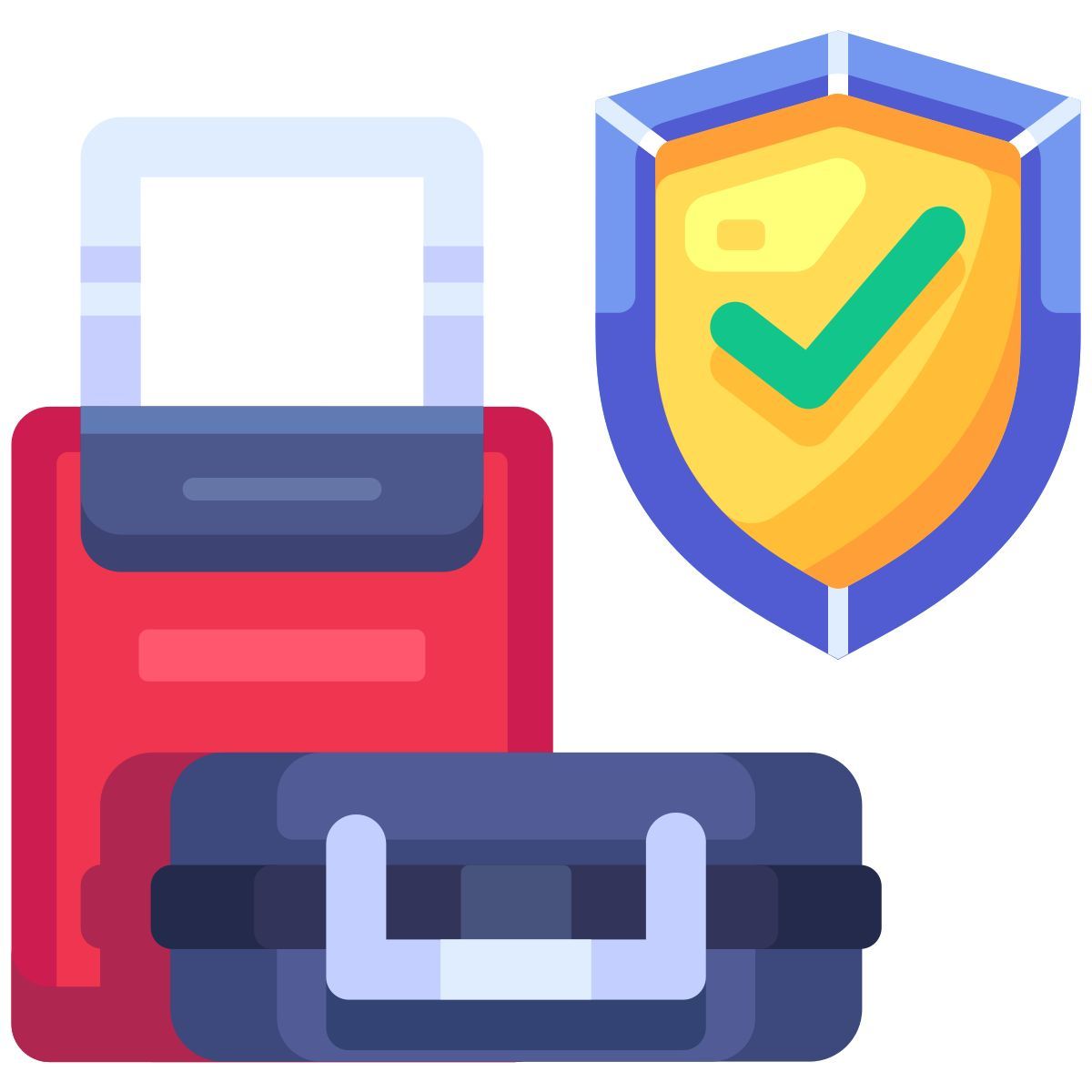 luggage insurance icon