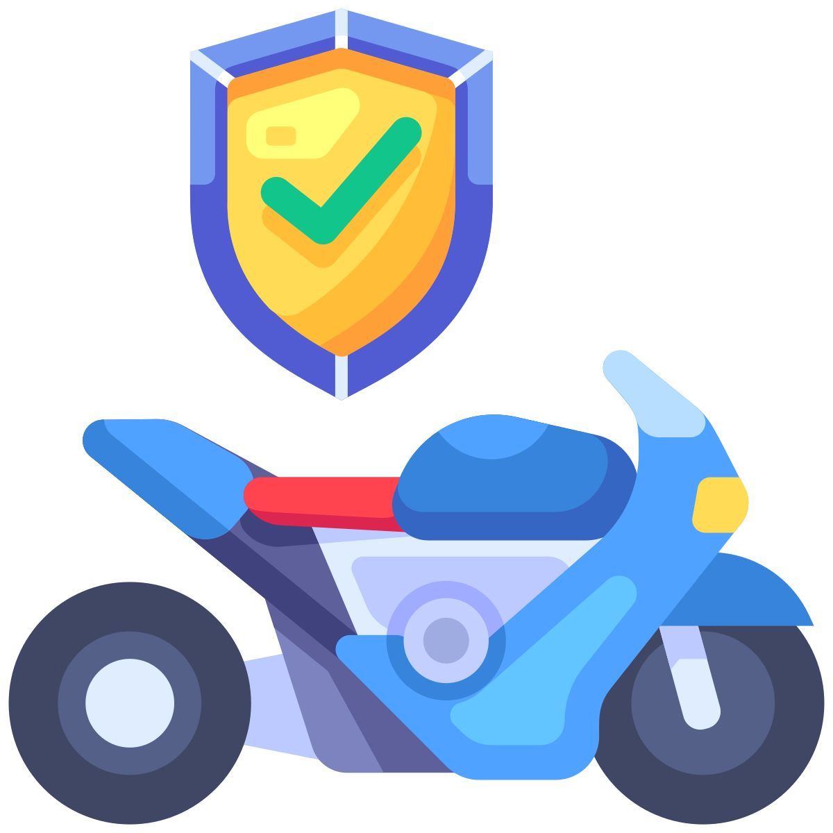 motorcycle  insurance icon