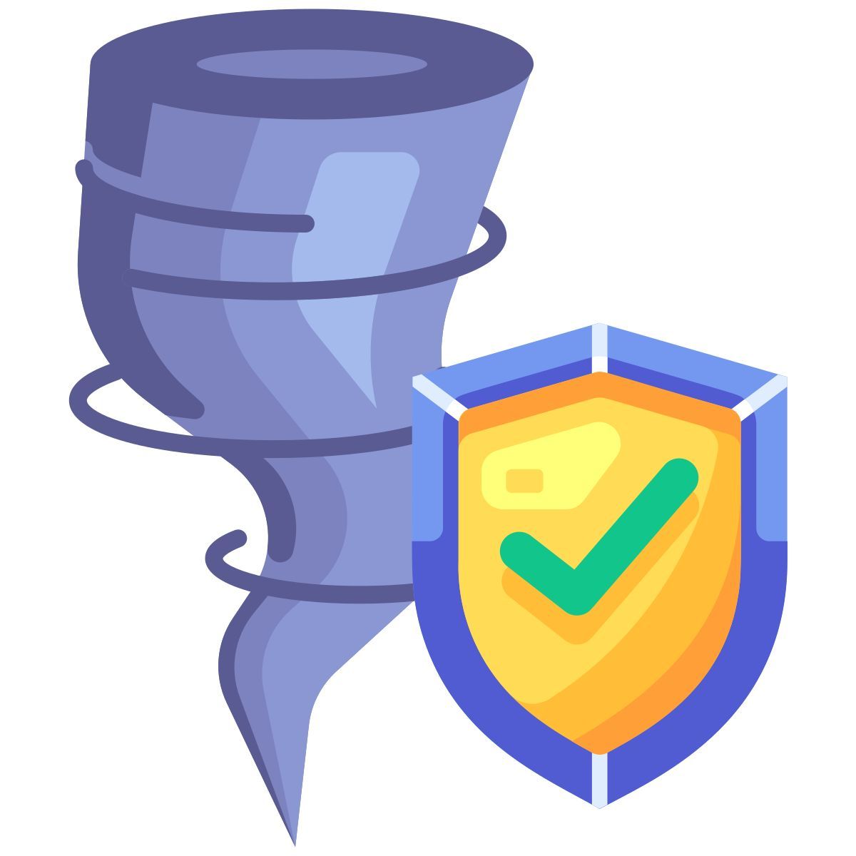 natural disaster insurance icon