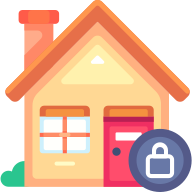 external Security-real-estate-goofy-flat-kerismaker icon