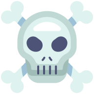 external Skull-halloween-goofy-flat-kerismaker icon