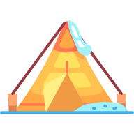 external Tent-winter-goofy-flat-kerismaker icon
