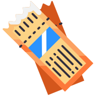 external Tiicket-travel-tourism-goofy-flat-kerismaker icon