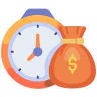 external Time-Is-money-finance-goofy-flat-kerismaker icon