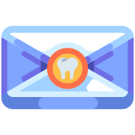 external Tooth-mail-dental-care-goofy-flat-kerismaker icon