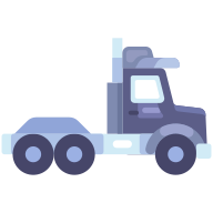 external Trailer-Truck-transportation-obvious-flat-kerismaker icon