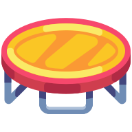 external Trampoline-sport-goofy-flat-kerismaker icon