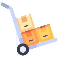 external Trolley-logistic-goofy-flat-kerismaker icon