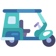 external Tuktuk-transportation-obvious-flat-kerismaker icon