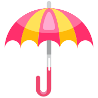 external Umbrella-weather-goofy-flat-kerismaker icon
