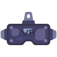 external VR-computer-hardware-goofy-flat-kerismaker icon