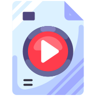 external Video-file-document-goofy-flat-kerismaker icon