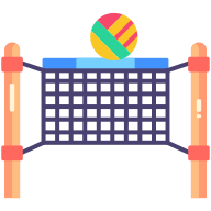 external Volley-sport-goofy-flat-kerismaker icon