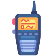 external Walkie-communication-goofy-flat-kerismaker icon